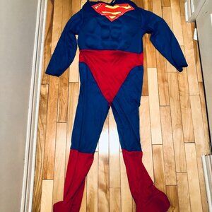 Superman Muscle Costume Kids Large Rubies DC Comics Missing Cape & Belt